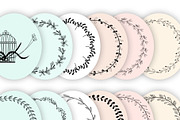 110+ Hand Drawn Wreaths Collection, a Decorative Illustration by Pixavics (Thumbnail 3 of 8)