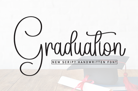 Graduation | Script Font, a Handwritten Font by Scratchones