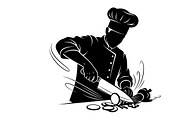 High-quality chef cooking silhouette, an Illustration by Amazin_art (Thumbnail 14 of 31)