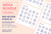 Mega Bundle Vol 6 Line Icons, an Outline Icon by Made by Made (Thumbnail 1 of 10)
