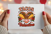 Tacos Are My Valentine Png, an Illustration by DreamPrint404 (Thumbnail 7 of 8)