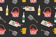 Seamless pattern with kitchen tools, a Pattern Graphic by Good Studio (Thumbnail 3 of 6)