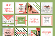 Coral & Moss INSTAGRAM BANNER Pack, a Social Media Template by Andimaginary Creative Co. (Thumbnail 3 of 8)