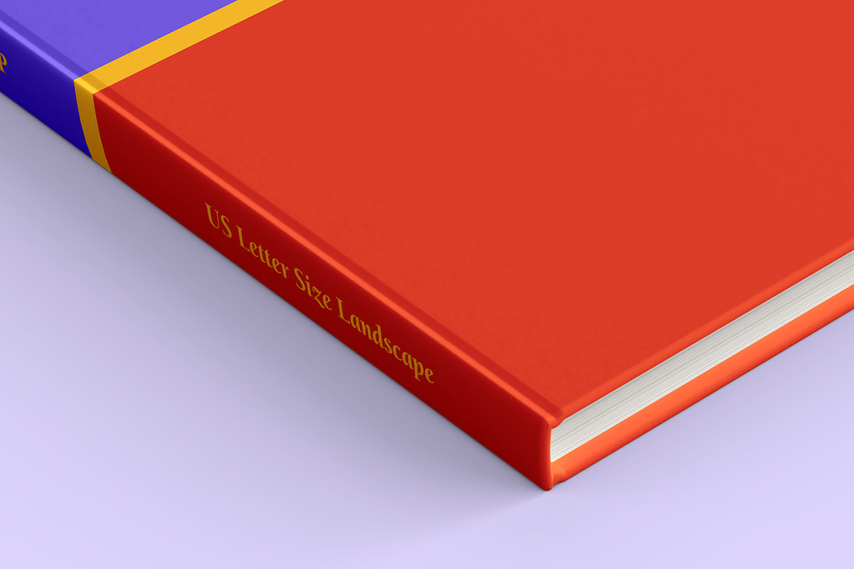 US Letter Size Landscape Book Mockup, a Books & Magazine Mockup by Illusiongraphic (Photo 17 of 31)