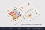 Christmas And New Year Card Vol.1, an Invitation Template by Bewalrus Studio (Thumbnail 1 of 4)