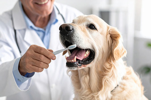 Dog dental care by veterinarian, an Animal Photo by Davizro's Market