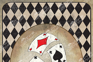 Alice in Wonderland Poster "Cards"