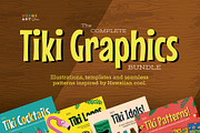 Hawaiian and Tiki Graphics Bundle, an Illustration by Wingsart Studio (Thumbnail 1 of 10)