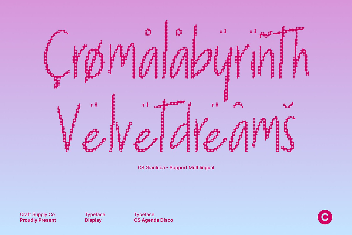 CS Agenda Disco, a Handwritten Font by Craft Supply Co. (Photo 7 of 8)