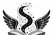 silhouette of a witch’s spellbook, an Illustration by Amazin_art (Thumbnail 4 of 20)