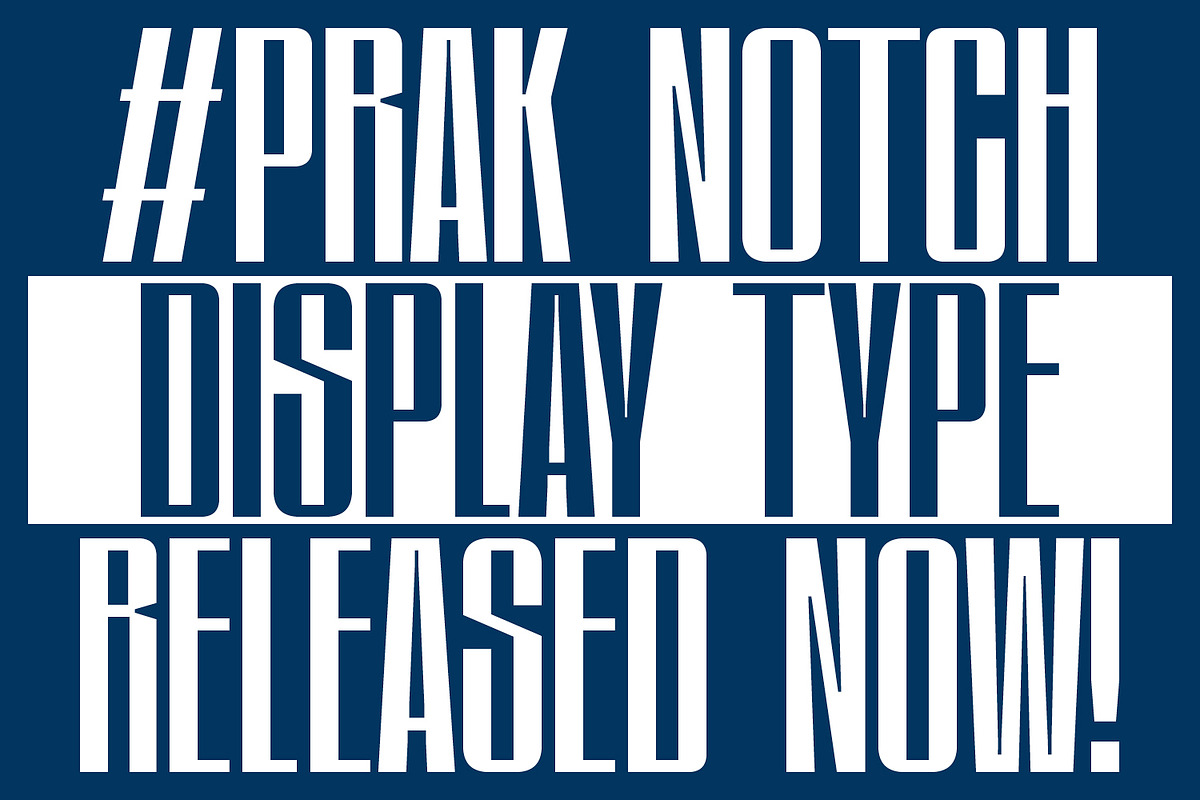 PRAK Notch – Ultra Condensed Font, a Sans Serif Font by Healltica.std (Photo 18 of 18)