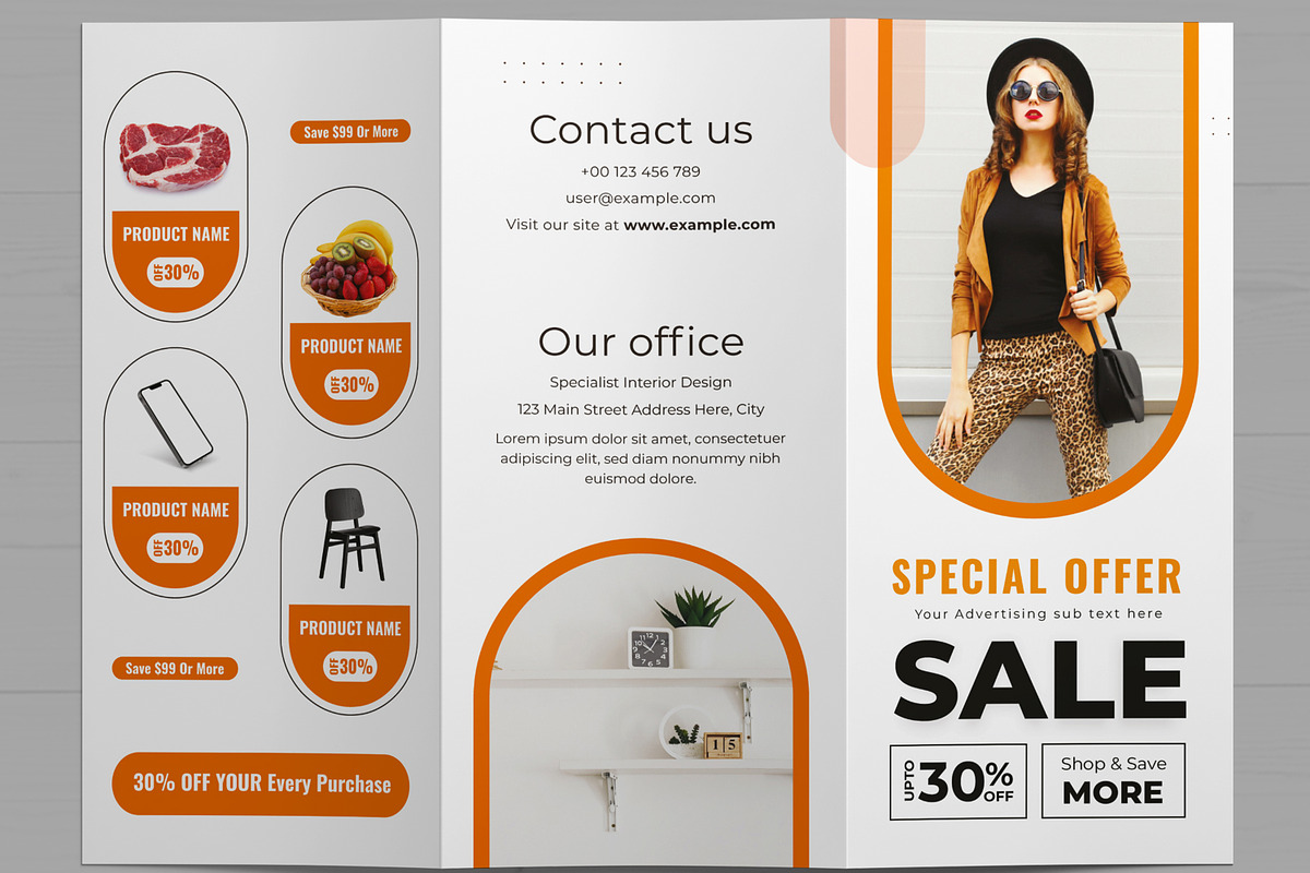 Product Trifold Brochure, a Brochure Template by MightyDesign (Photo 4 of 7)