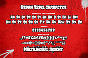 Urban Rebel a Graffiti Font, a Blackletter Font by Blankids Studio (Thumbnail 6 of 7)