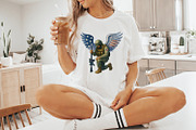 American Soldier Angel Man Praying, an Illustration by SharpMarketplace (Thumbnail 9 of 9)