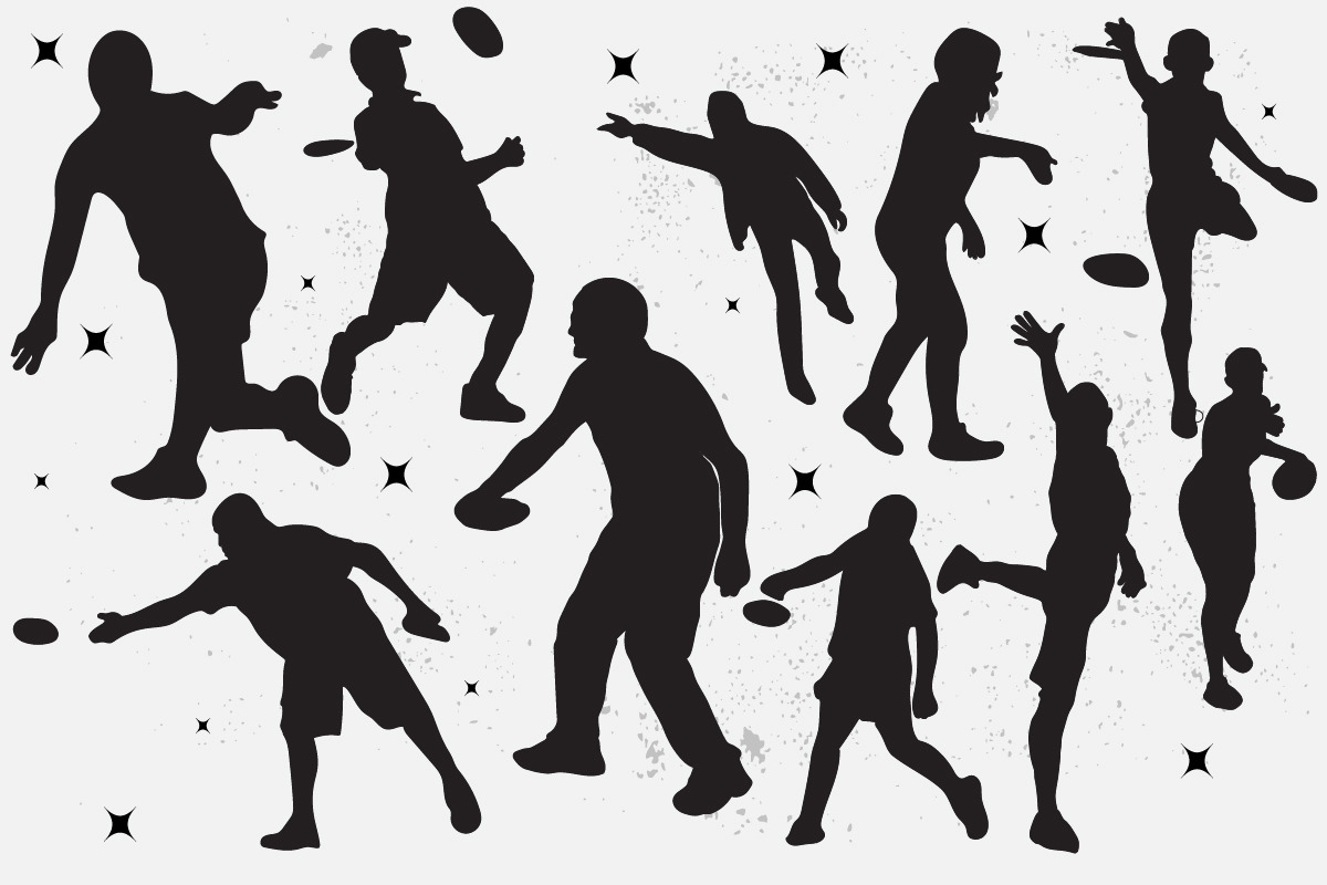 Disc Golf Players Silhouette Design, a Sport Illustration by DesignByShahadat (Photo 2 of 2)