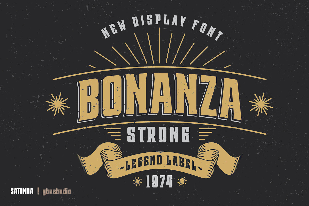 Satonda, a Sans Serif Font by GBAstudio (Photo 3 of 7)