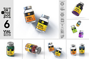 Vial BottlesMock Up, a Packaging Mockup by akropol (Thumbnail 5 of 6)