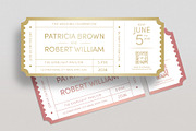Wedding Ticket Invitation Template, an Invitation Template by BrandPacks (Thumbnail 4 of 4)