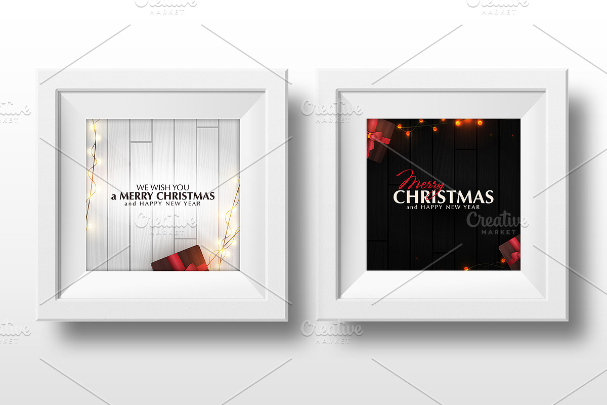 Christmas Banner with lights garland, a Social Media Template by Leo Edition (Photo 4 of 4)