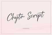 Chyta Script, a Script Font by banks (Thumbnail 1 of 10)