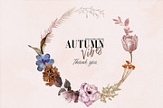 Watercolor Autumn Flowers & Leaves, a Decorative Illustration by Damian Roh (Thumbnail 16 of 16)