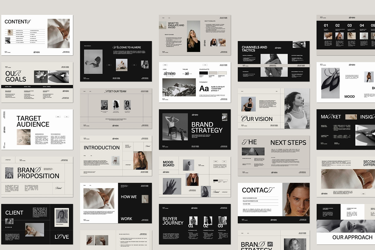 30 Page Brand Strategy Canva Template | Amare creative preview 6