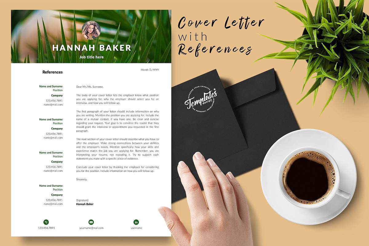 Creative CV Design / Resume - Hannah, a Resume Template by Templates Design Co. (Photo 7 of 17)