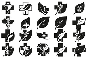 Professional medical cross with logo, an Illustration by Amazin_art