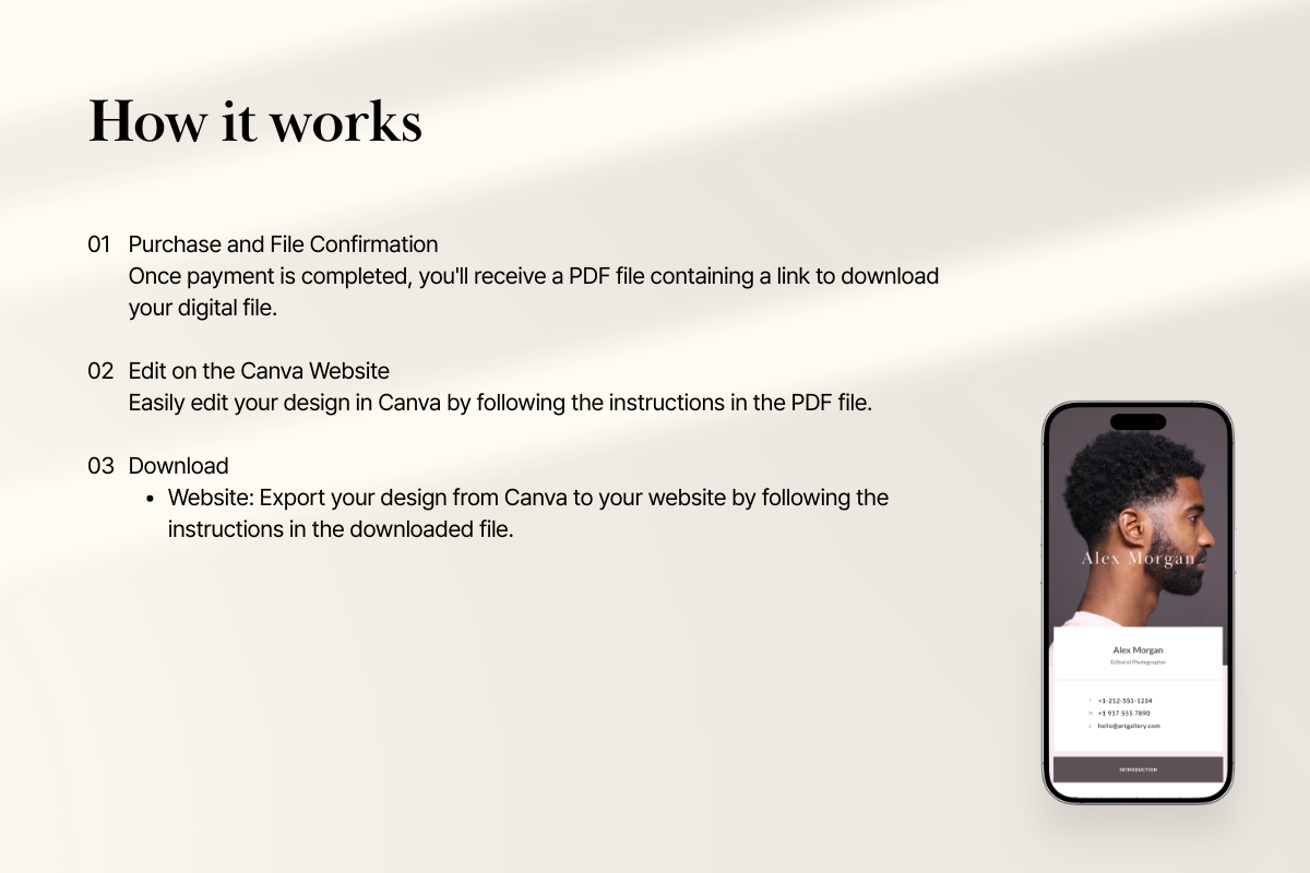 Director Link in Bio Canva Website, a Landing Page Template by batang (Photo 3 of 5)