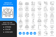 Workshop minimalist outline icon set, an Outline Icon by Icons (Thumbnail 2 of 3)