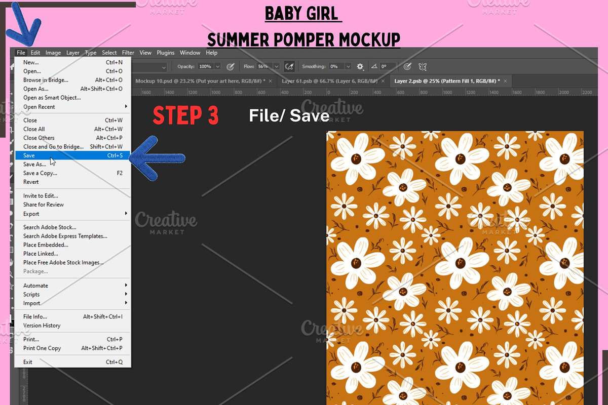 Baby Girl Summer Romper Mockuup, a Hoody Mockup by Nora Gad (Photo 5 of 22)