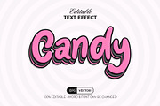 Candy Text Effect Pink Style, a Layer Style Add-On by Mockmenot (Thumbnail 1 of 2)