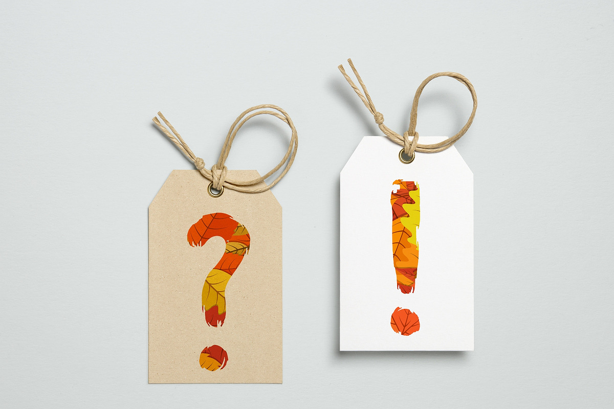 Autumn Leaves Alphabet [Vector], an Object Graphic by Chuhastock (Photo 4 of 9)