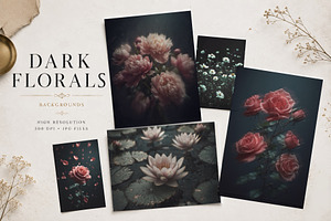 Dark Florals Backgrounds