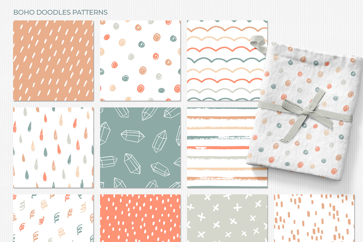 Boho Doodle patterns, a Pattern Graphic by Cozy pattern shop (Photo 5 of 9)