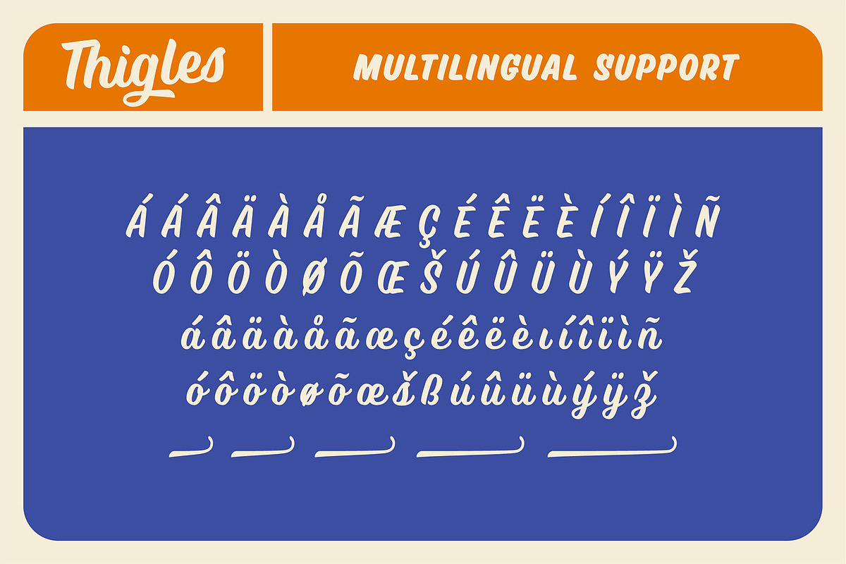 Thigles, a Script Font by Abbasy Studio (Photo 5 of 8)
