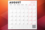 Monthly Planner 2020, a Stationery Template by AntartStock (Thumbnail 2 of 4)