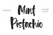 Mint Pistachio Font Trio, a Script Font by Renata Chizhikova (Thumbnail 1 of 8)