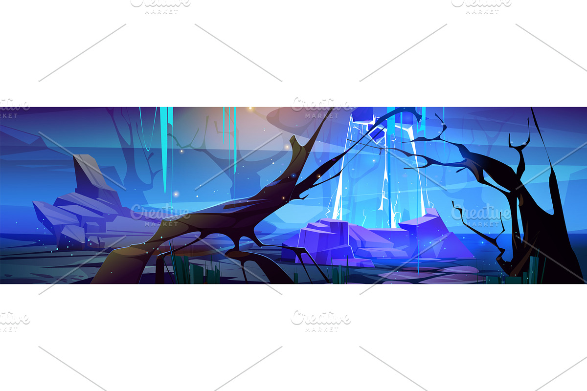 Magic portal in fantasy game, an Illustration by art PVP - market