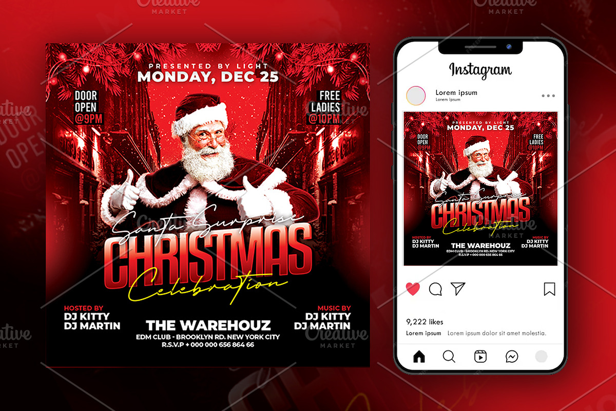 Christmas Flyer Bundle, a Flyer Template by Artonix (Photo 3 of 10)