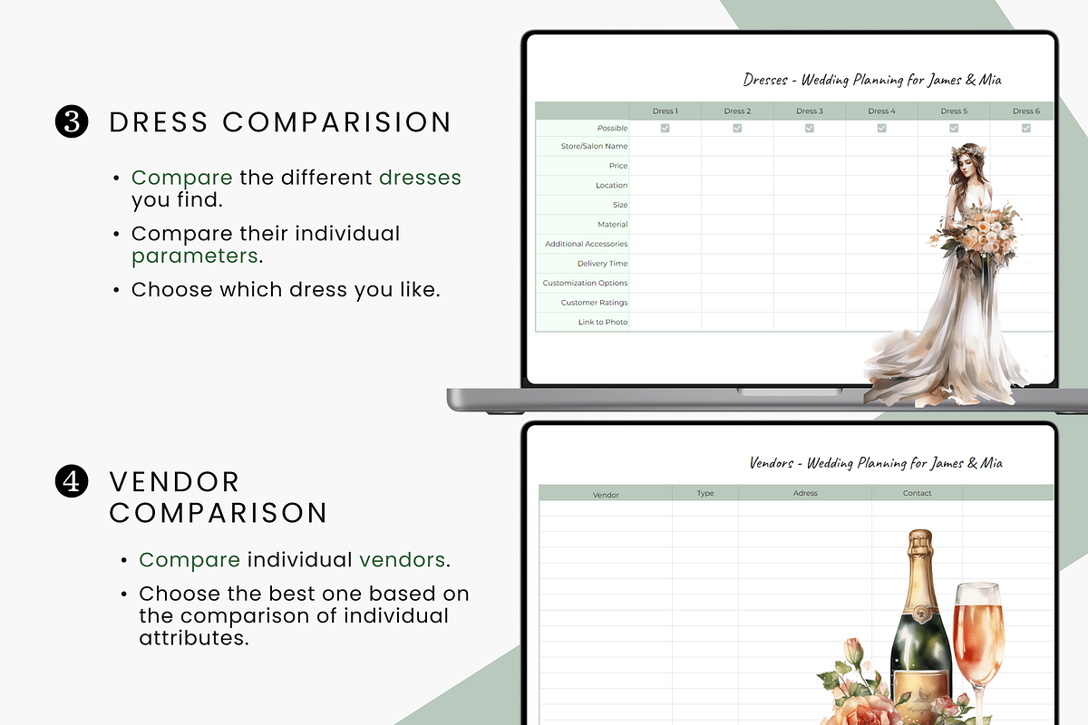 Wedding Planner Spreadsheet, a Templates & Theme by MondaySpark (Photo 3 of 7)