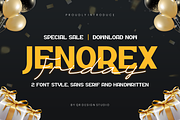 Jenorex Friday, a Sans Serif Font by QR Design Studio (Thumbnail 1 of 8)