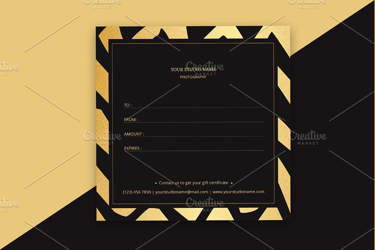 Photographer Gift Certificate-V12, a Card Template by Template Shop (Photo 3 of 3)