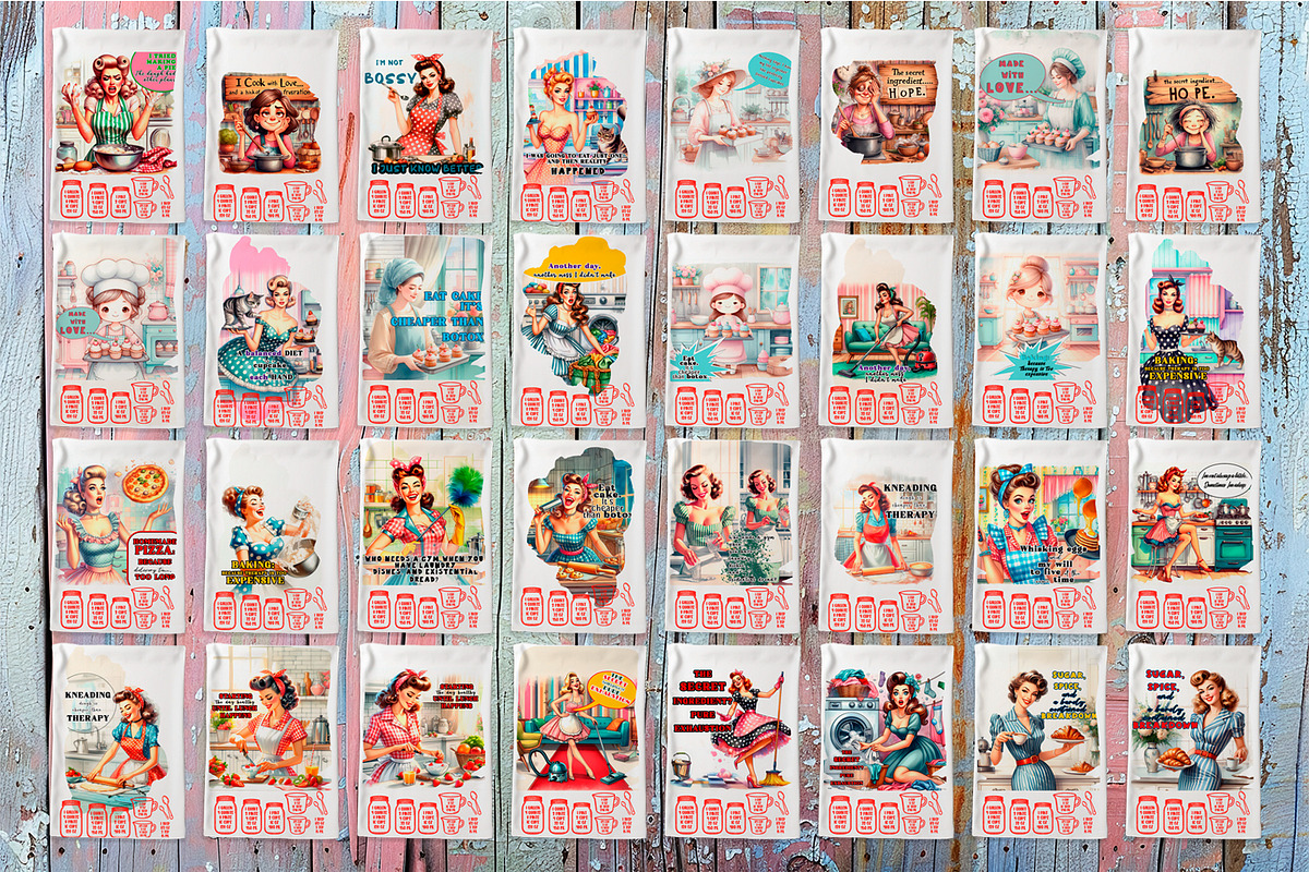Kitchen Towel housewife Sublimation, a Food Illustration by ElenazlataArt (Photo 4 of 5)