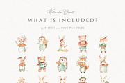 Pizza Shower Cute Pizzeria Animals, a Food Illustration by Invite to Clipart (Thumbnail 3 of 8)