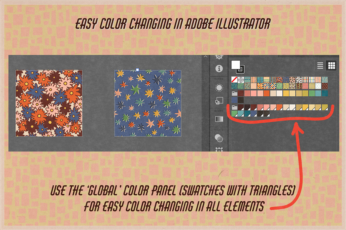 Retro patterns set, a Pattern Graphic by Paper Cherry (Photo 7 of 13)