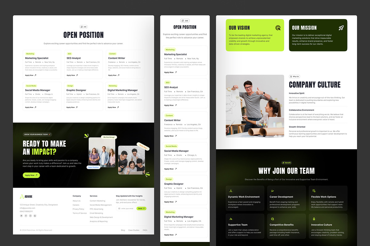 Digital Marketing Agency Website, an UI Kit Template by peterdraw (Photo 3 of 7)