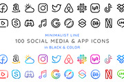 100 Minimalist App Icons / Black, an Icon by Hello Akiko (Thumbnail 2 of 5)