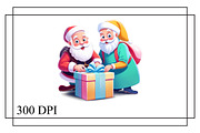 Pastel Mint Santa Clipart, an Arts & Entertainment Photo by Wow Magic (Thumbnail 2 of 5)