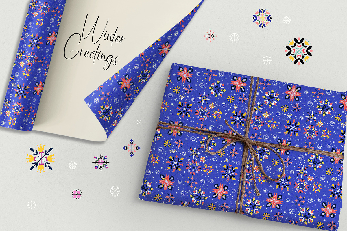 Snowflakes, a Pattern Graphic by Lidiebug (Photo 5 of 9)